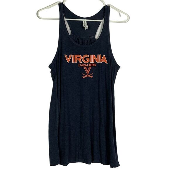 Virginia Cavaliers, UVA, Women's Flowy Racerback Tank Top By Bella+Canvas, Large - Picture 1 of 6